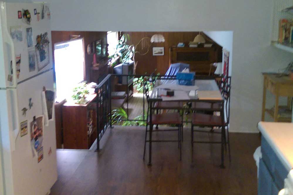 old kitchen and downstairs